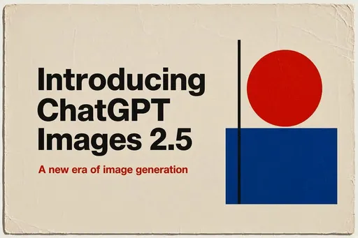 Retro ChatGPT Images 2.5 发布海报