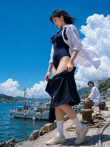 海风港口人像