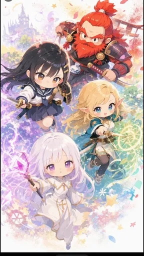 Q 版奇幻 RPG 冒险小队