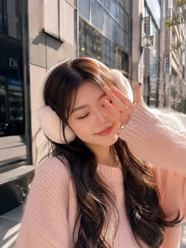 温馨冬季街头人像
