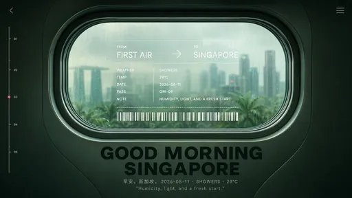 Good Morning Singapore 窗景海报