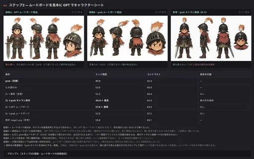 深色 UI 角色设定表评估
