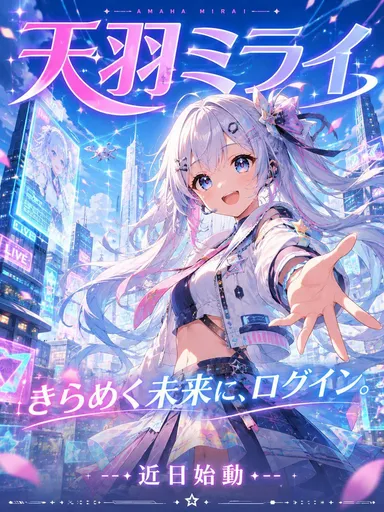 未来感 VTuber 出道海报