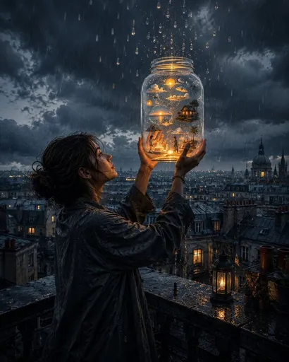 雨水收集者：电影质感奇幻场景