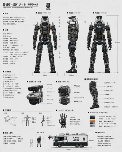警用机器人蓝图