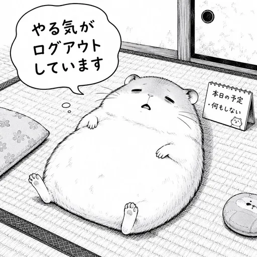 “没干劲的仓鼠”漫画分镜