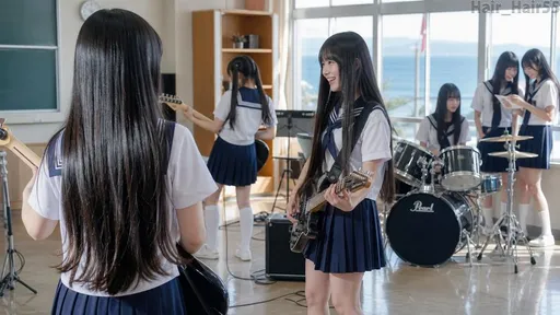 海边学校乐队排练