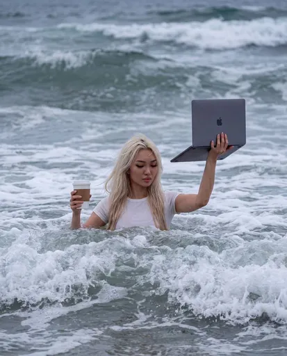 讽刺“永远在工作”的海洋梗图