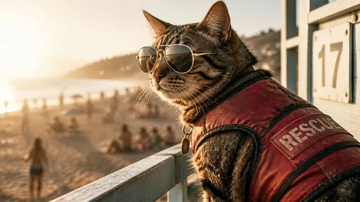 多风格猫咪救生员提示词