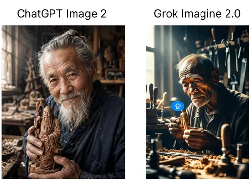 AI 图像真实感对比