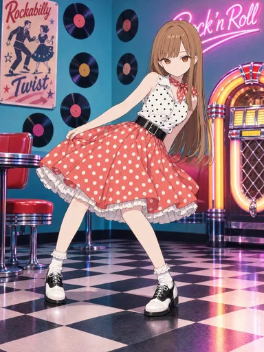动漫摇滚风餐厅少女