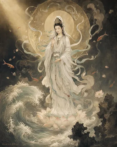 博物馆级神圣观音海报