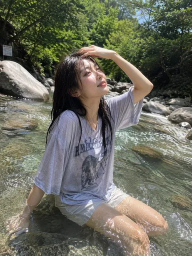溪流抓拍摄影
