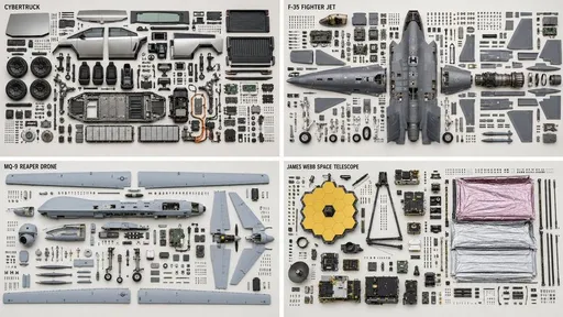 机械拆解技术 Knolling 提示词