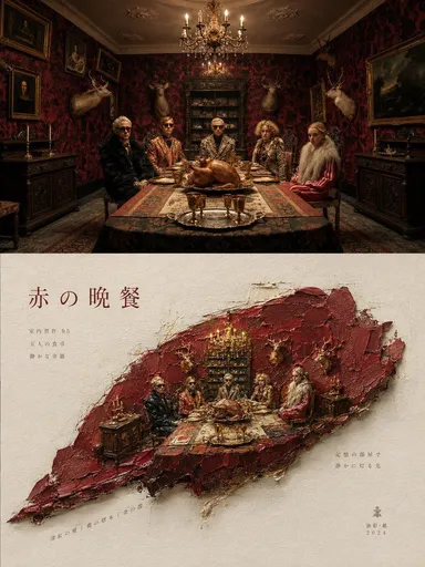 抽象 3D 几何海报设计