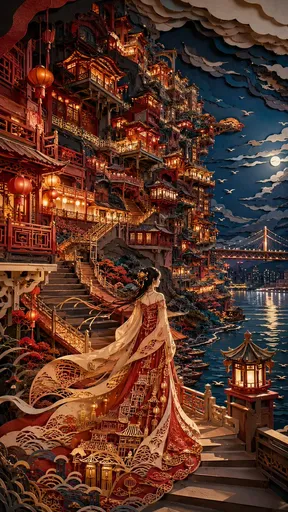 洪崖洞东方剪纸艺术