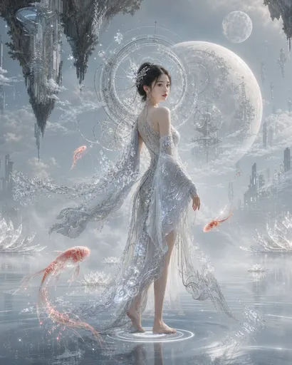 东方未来主义女性概念艺术