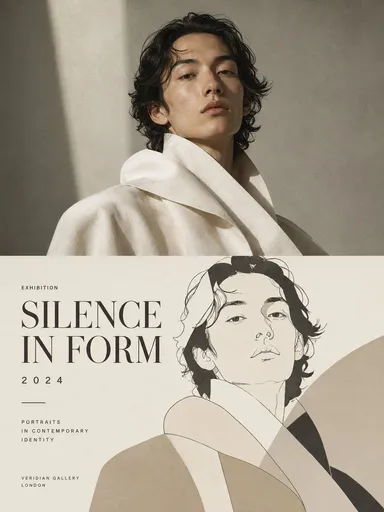 “Silence in Form” 展览海报