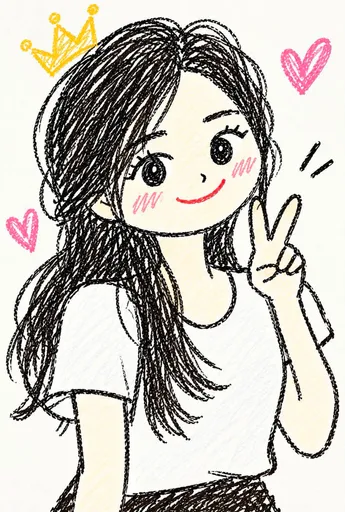 手绘速写涂鸦插画