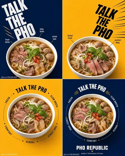 Pho Republic 广告系列网格