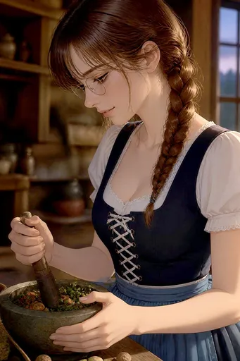乡村草药师动漫少女