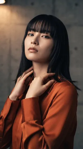 高级时尚东亚人像