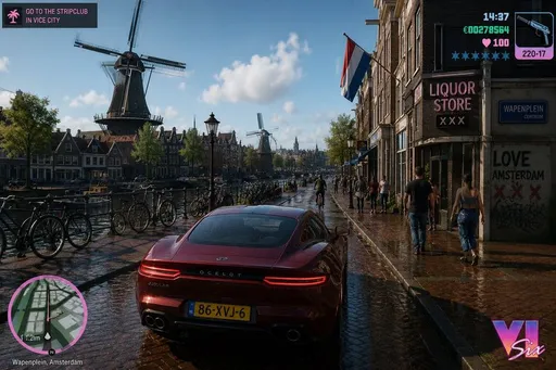 GTA 风格的荷兰风景