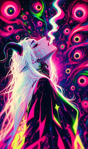 霓虹迷幻数字动画静帧