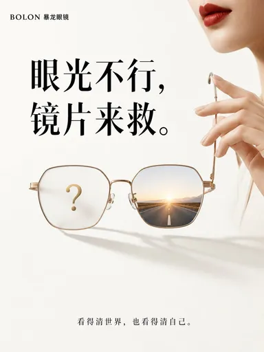 极简主义眼镜广告