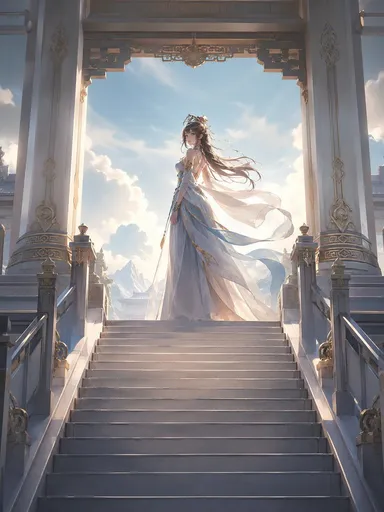 天宫阶梯上的女主角
