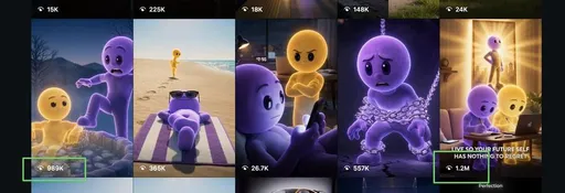 爆款吉祥物短视频网格