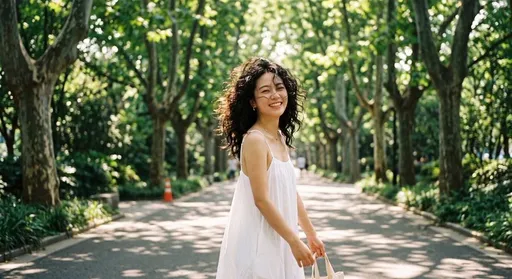 复古胶片风格亚洲女孩肖像