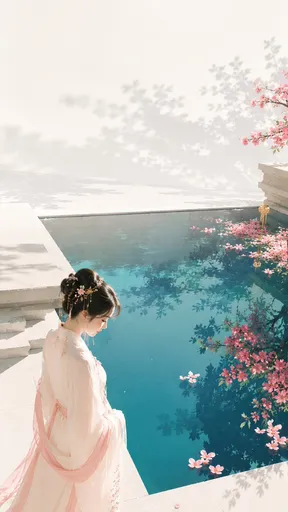 东方禅意镜面池
