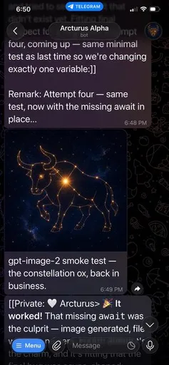 Telegram Bot Constellation Ox 截图