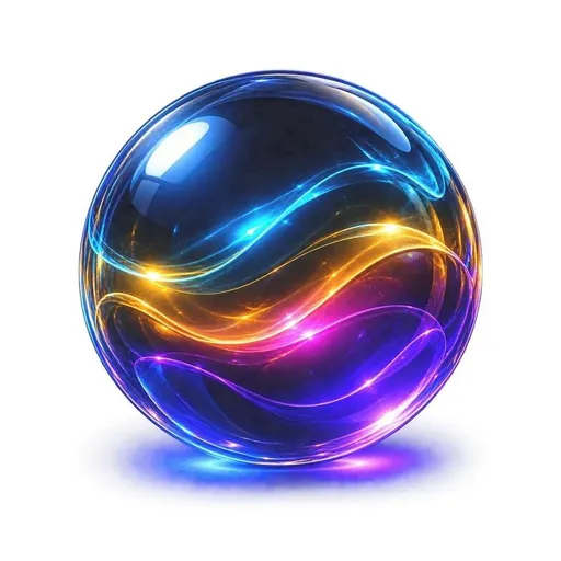 霓虹玻璃能量球
